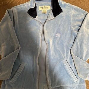 Oleg Cassini Sport Blue Zip-Up